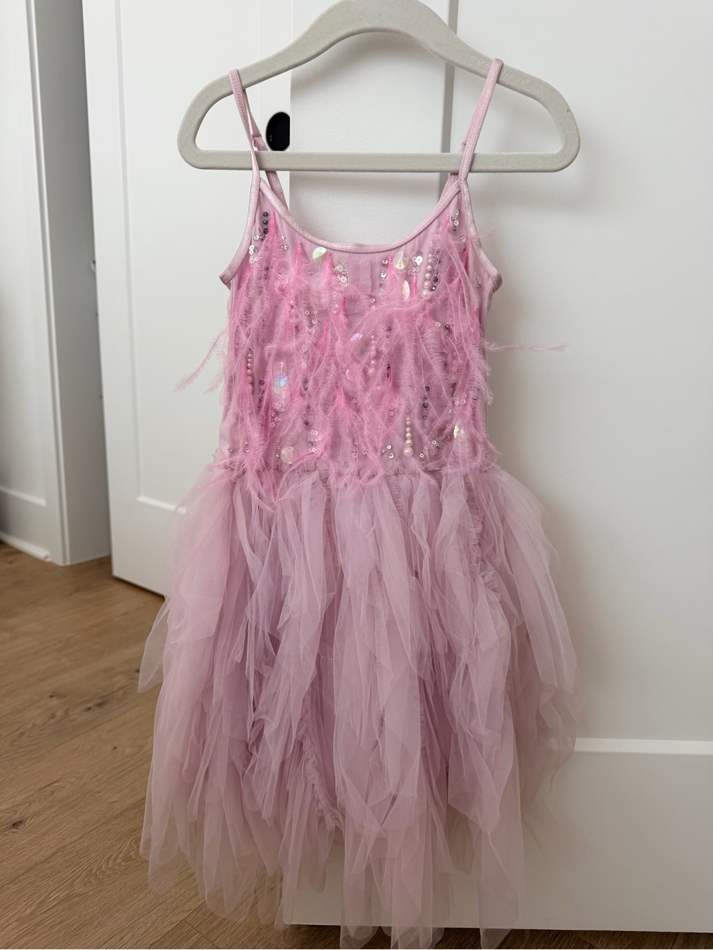 Tutu Du Monde Lavender Feather & Sequin Tulle Dress (4-5)
